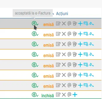 Cum verifici transmiterea la eFactura - pasul 2
